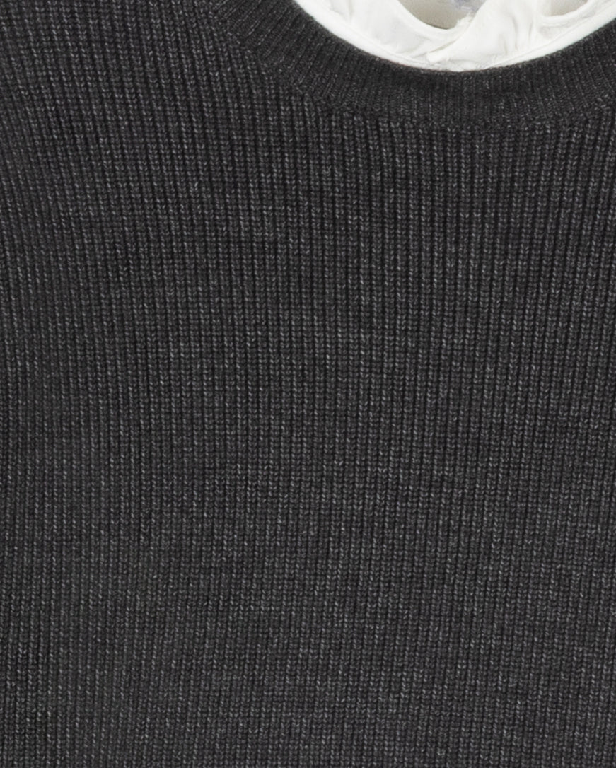 Gilt Ribbed Collared Sweater - Image 2