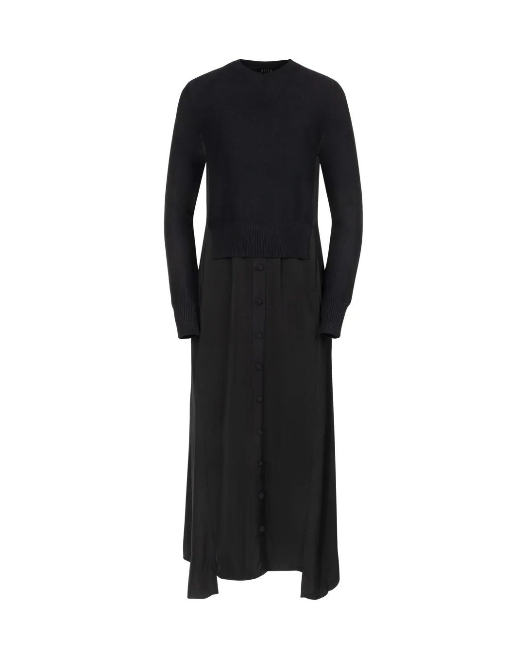 Knit and Fabric Dress - Image 3