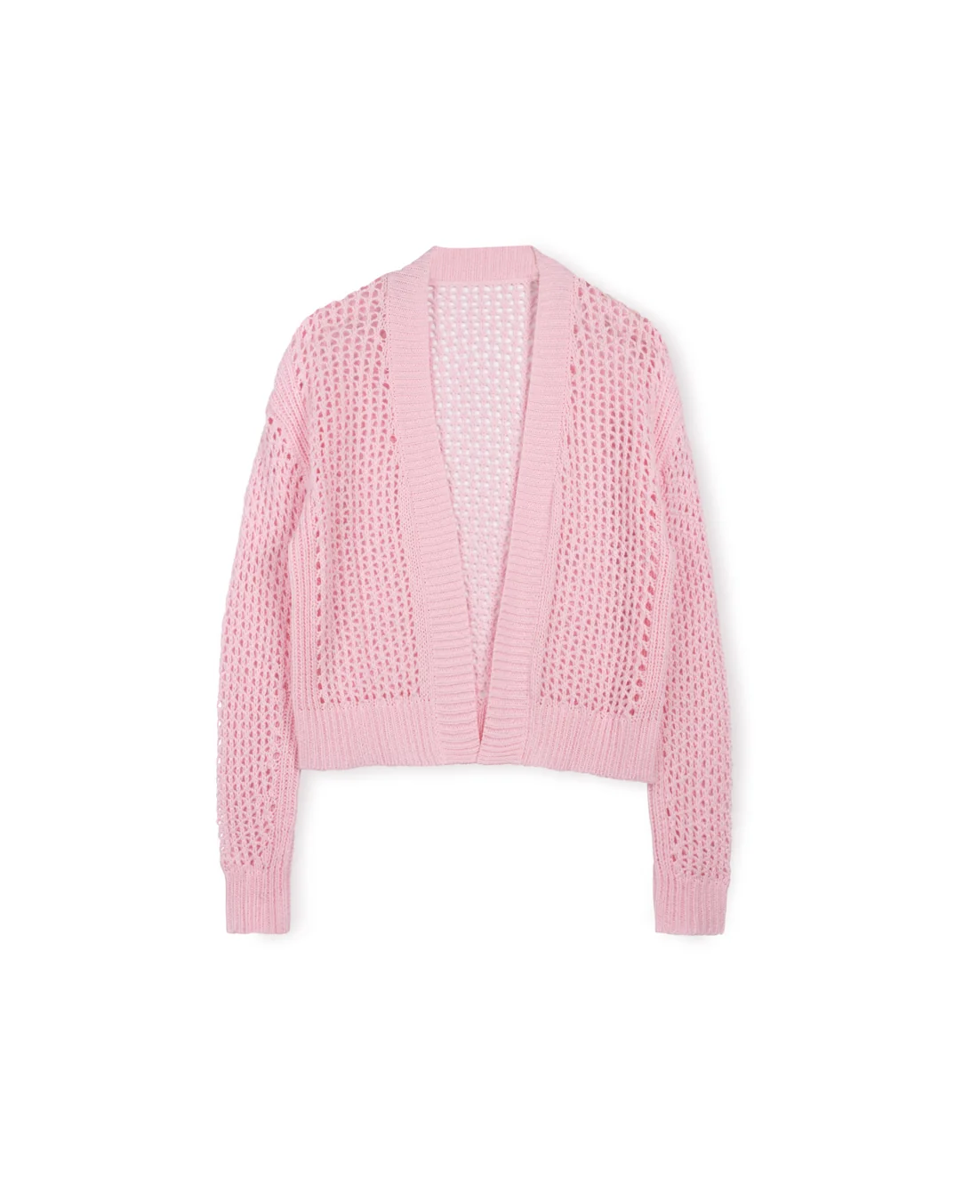 Knit Crocheted Boxy Cardigan - Image 2