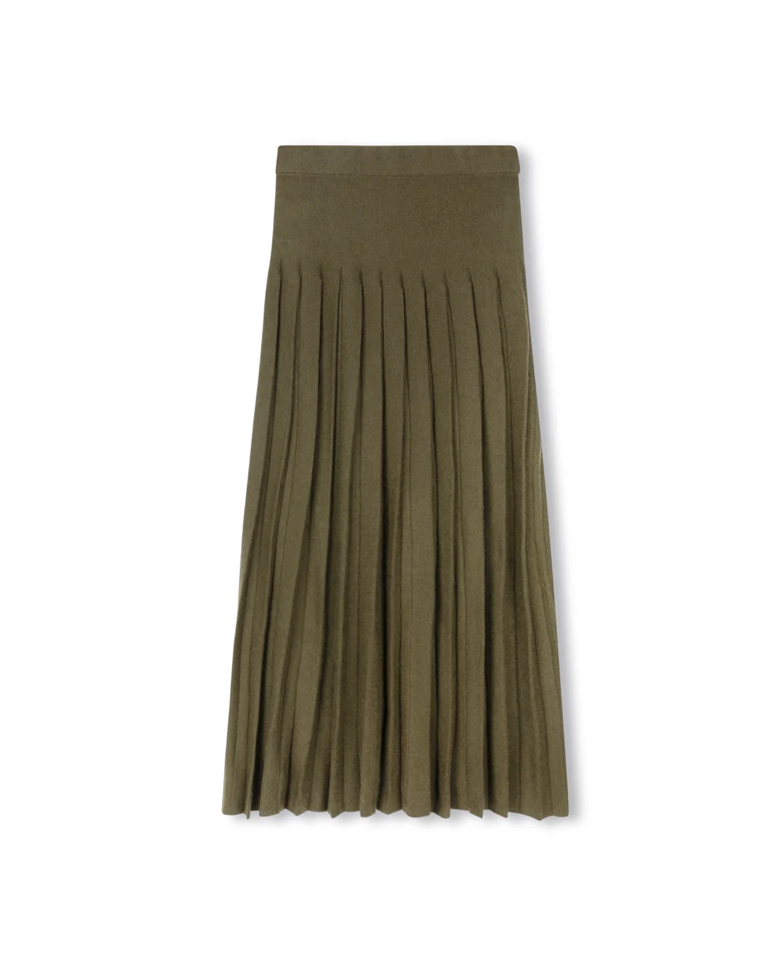 Knit Pleated Maxi Skirt