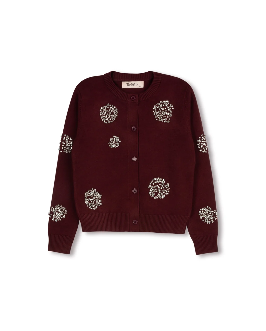 Kylie Polka Dot Rhinestone Cardigan - Image 3