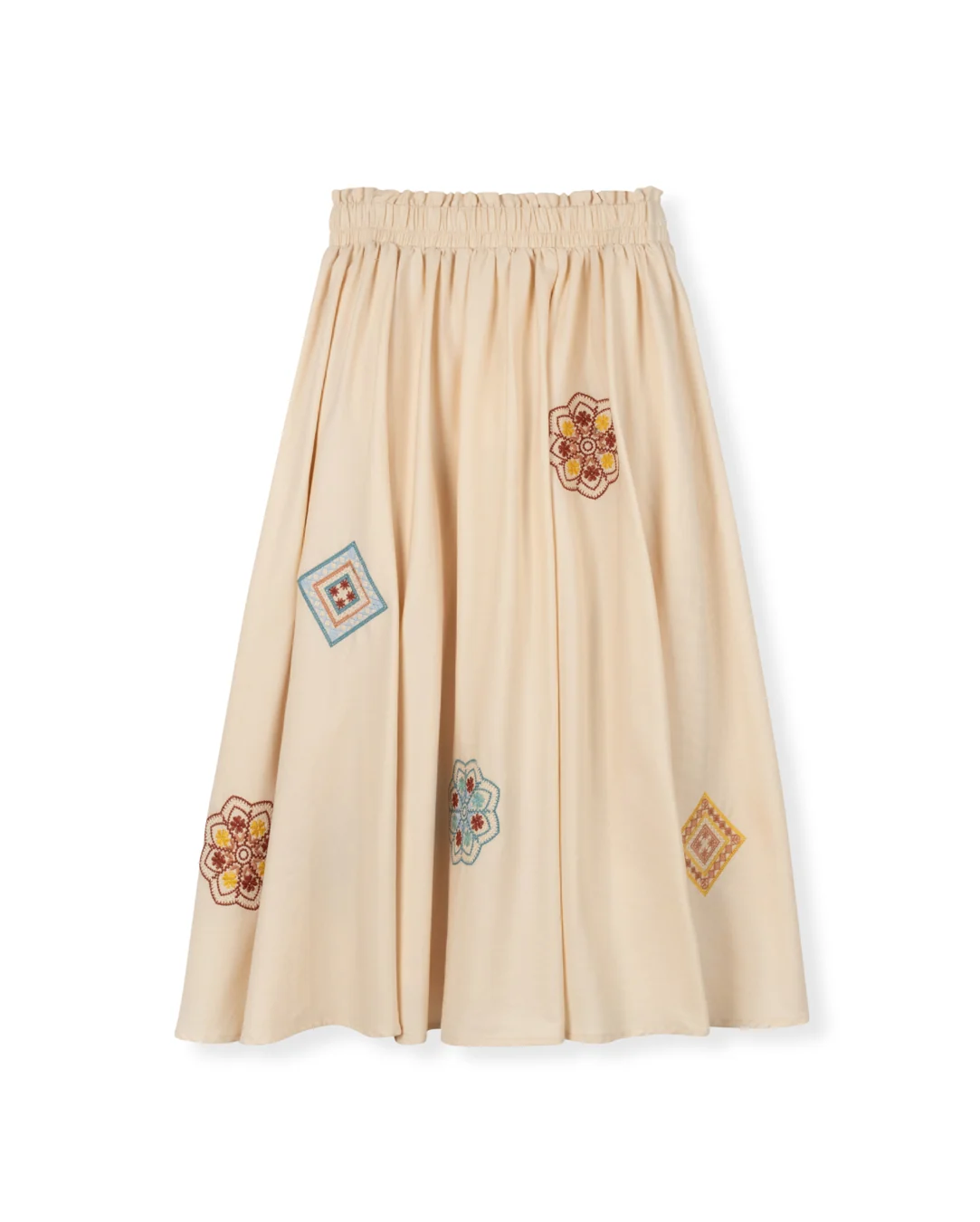 Lace Trim Patch Skirt