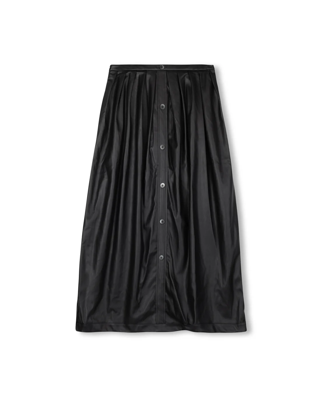 Leather Button Down Skirt - Image 3