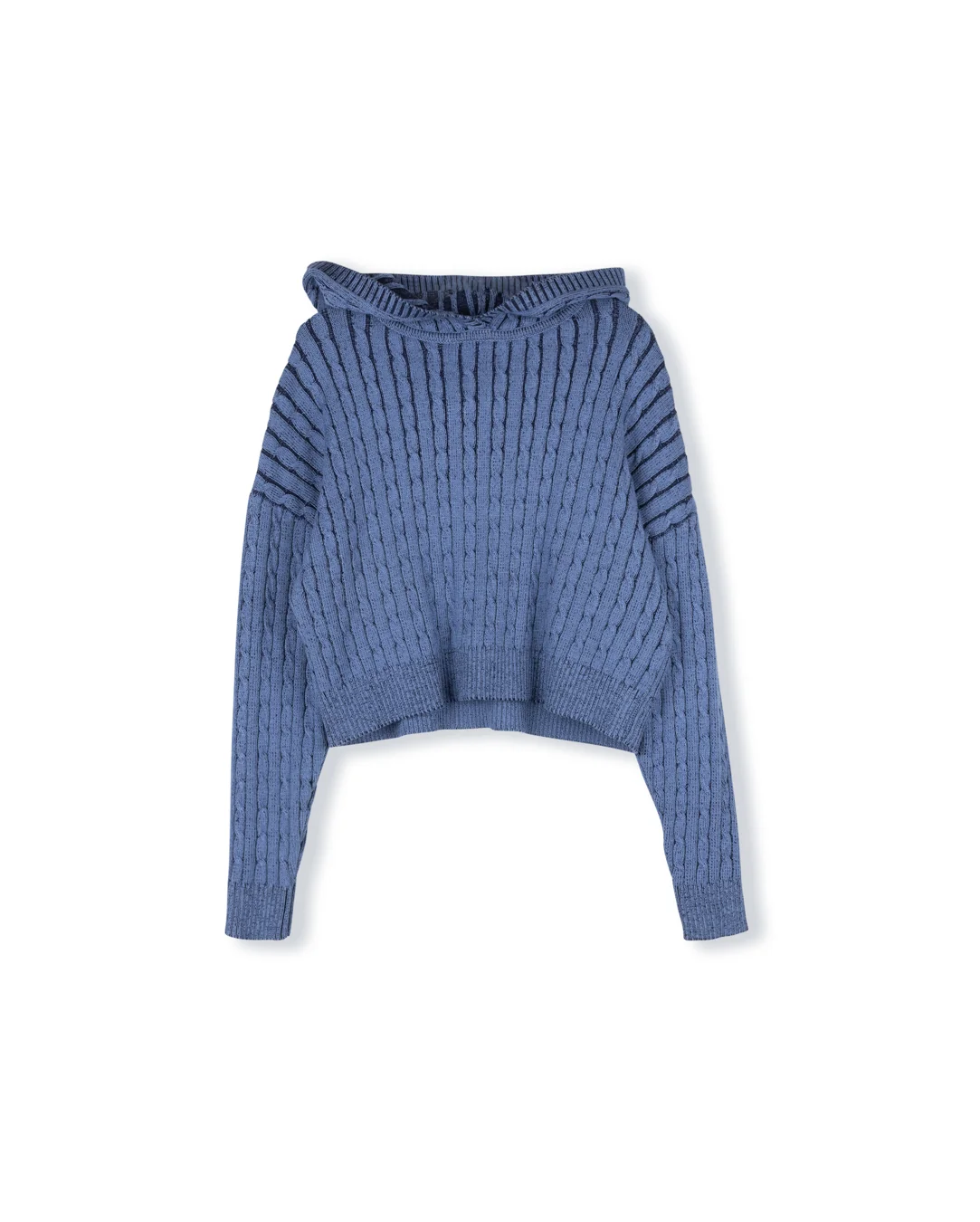 Leon Cable Knit Hoodie - Image 3