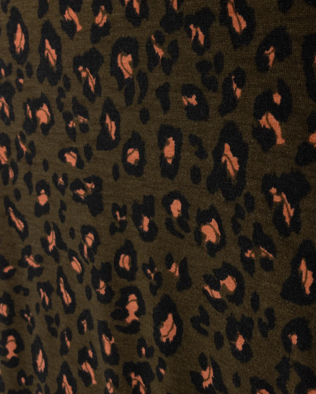 Leopard Printed Fitted Mock Neck - Image 4