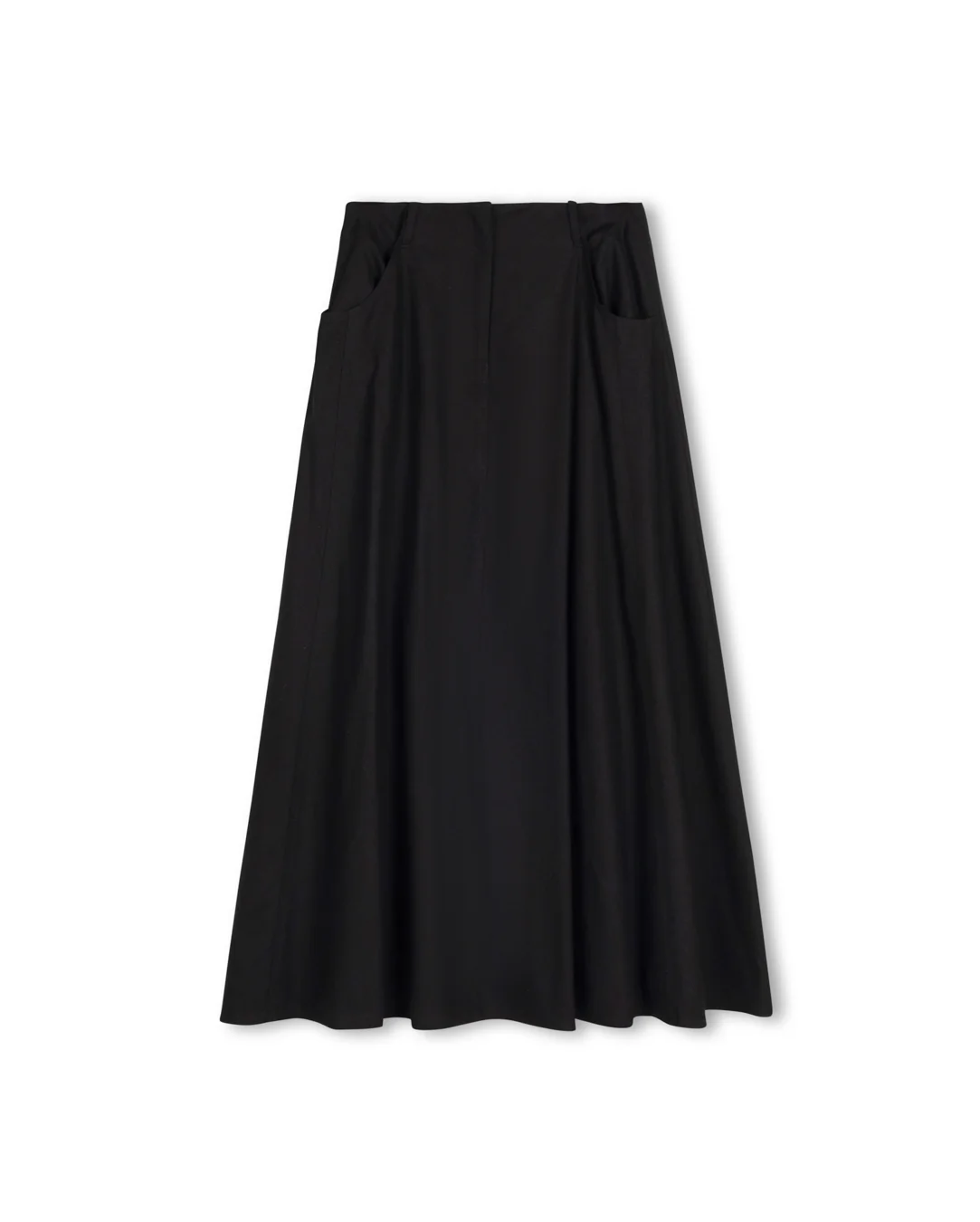 Linen Belted Maxi Skirt - Image 5