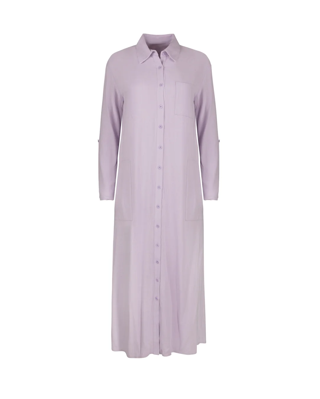 Linen Maxi Shirt Dress - Image 3
