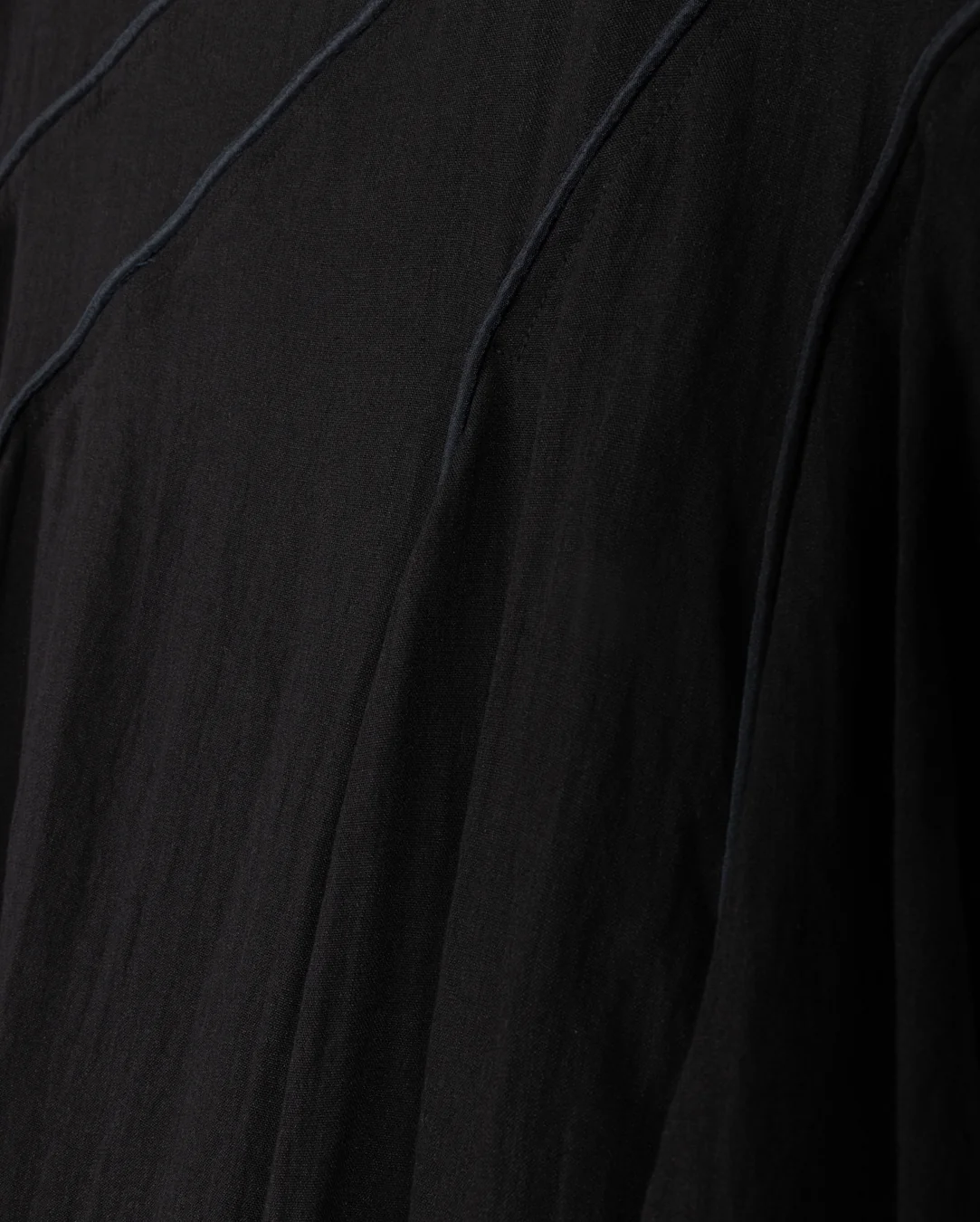 Linen Stitched Detail Maxi Skirt - Image 8
