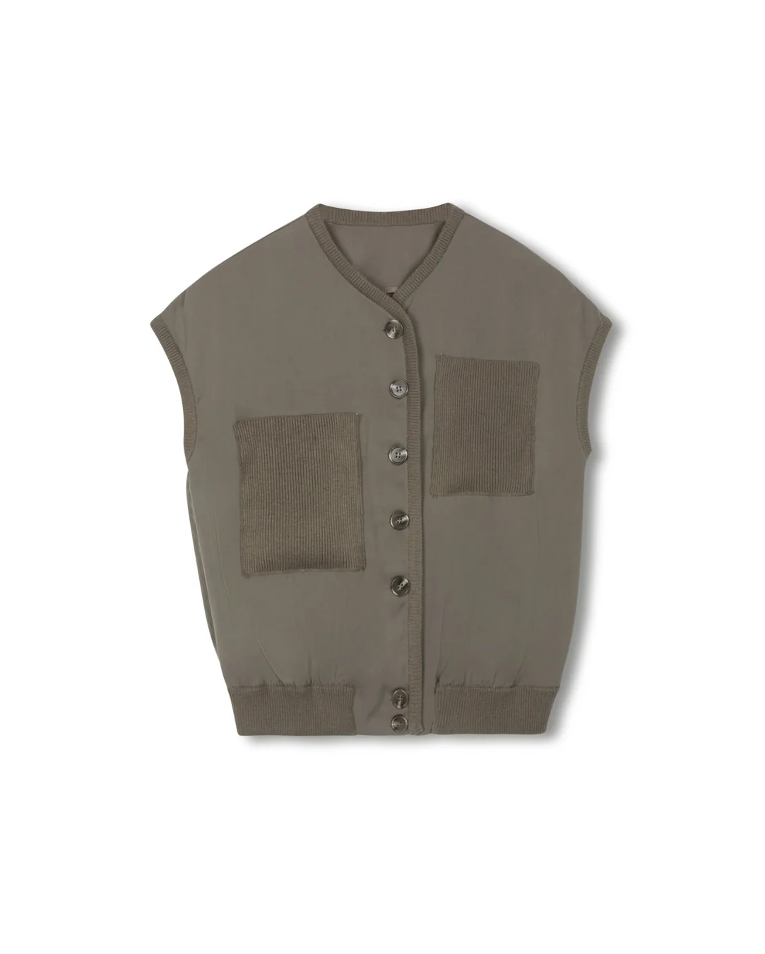 Loha Trimmed Knit Vest
