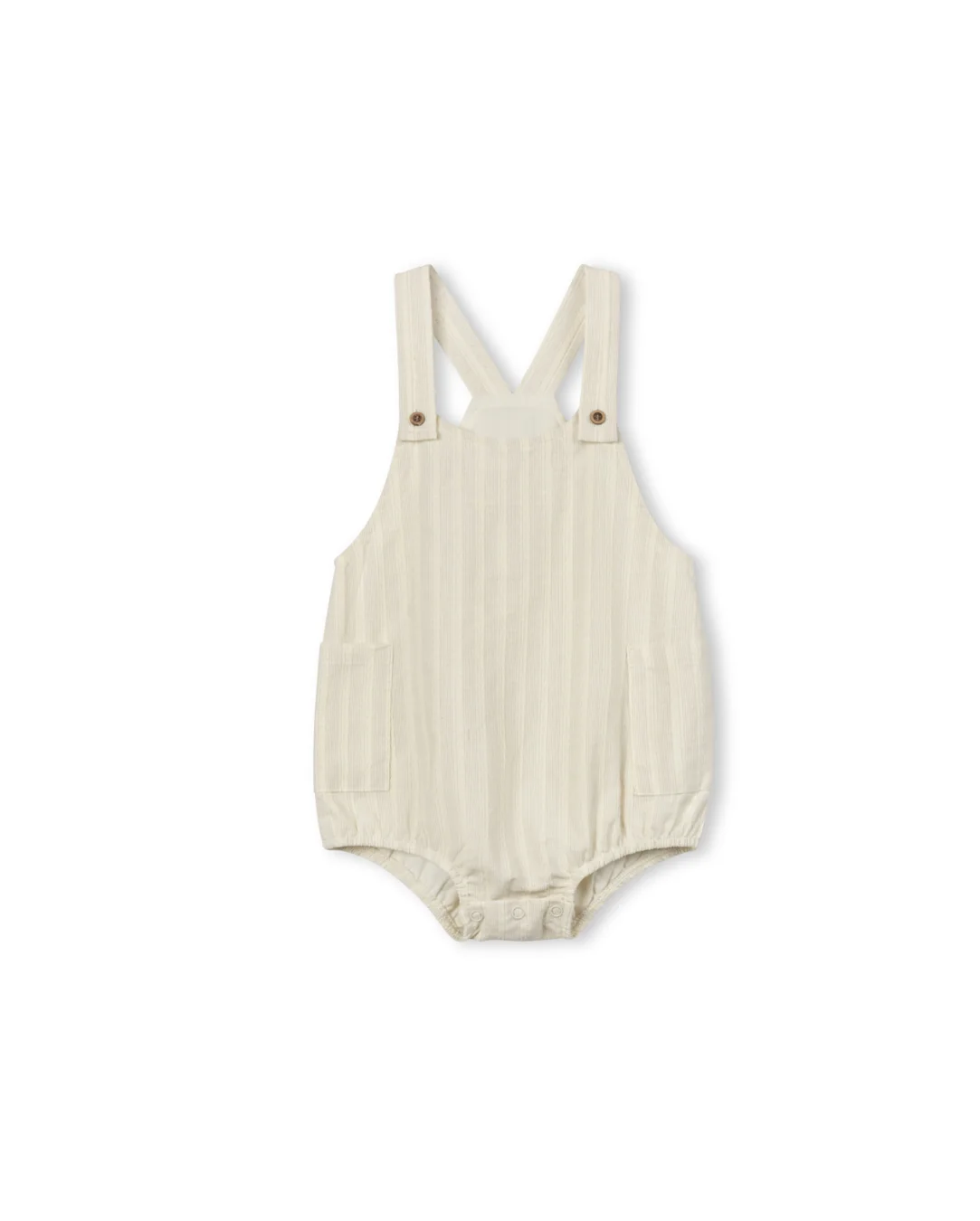 Luna Textured Striped Romper