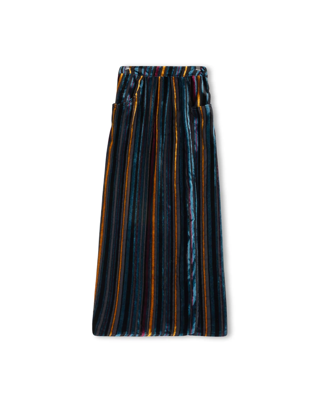 Mesh Pleat Front Skirt