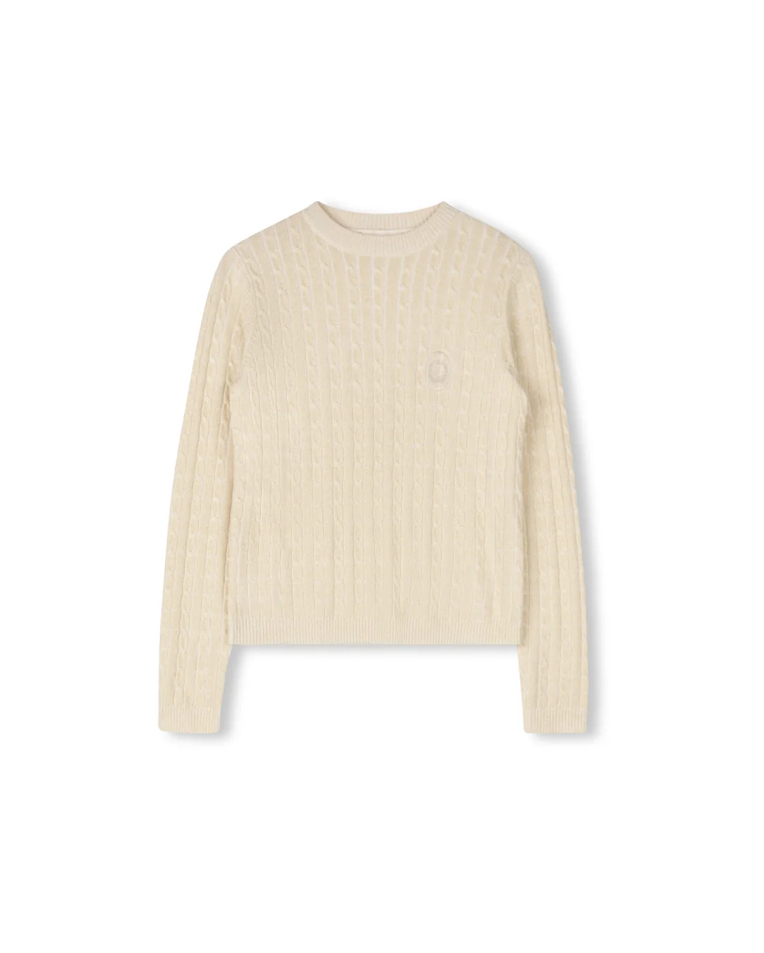 Metallic Cable Knit Crew Neck - Image 5