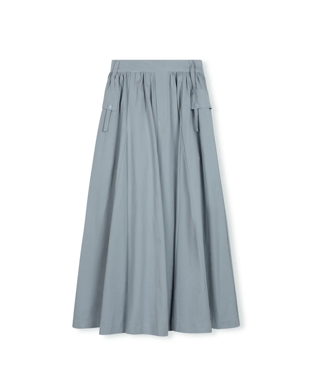 Micro Denim Pocket Maxi Skirt - Image 3