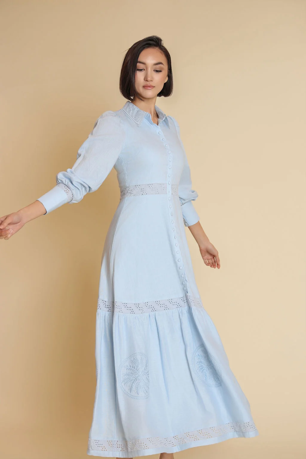 Mint Collar Dress - Image 3