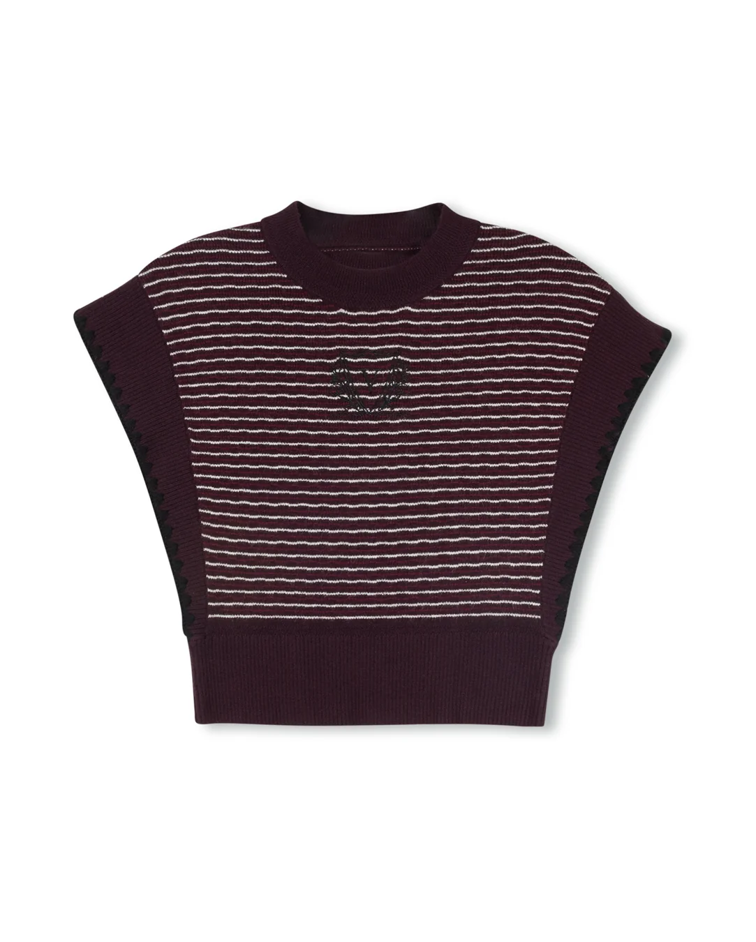 Off Shoulder Knit Vest