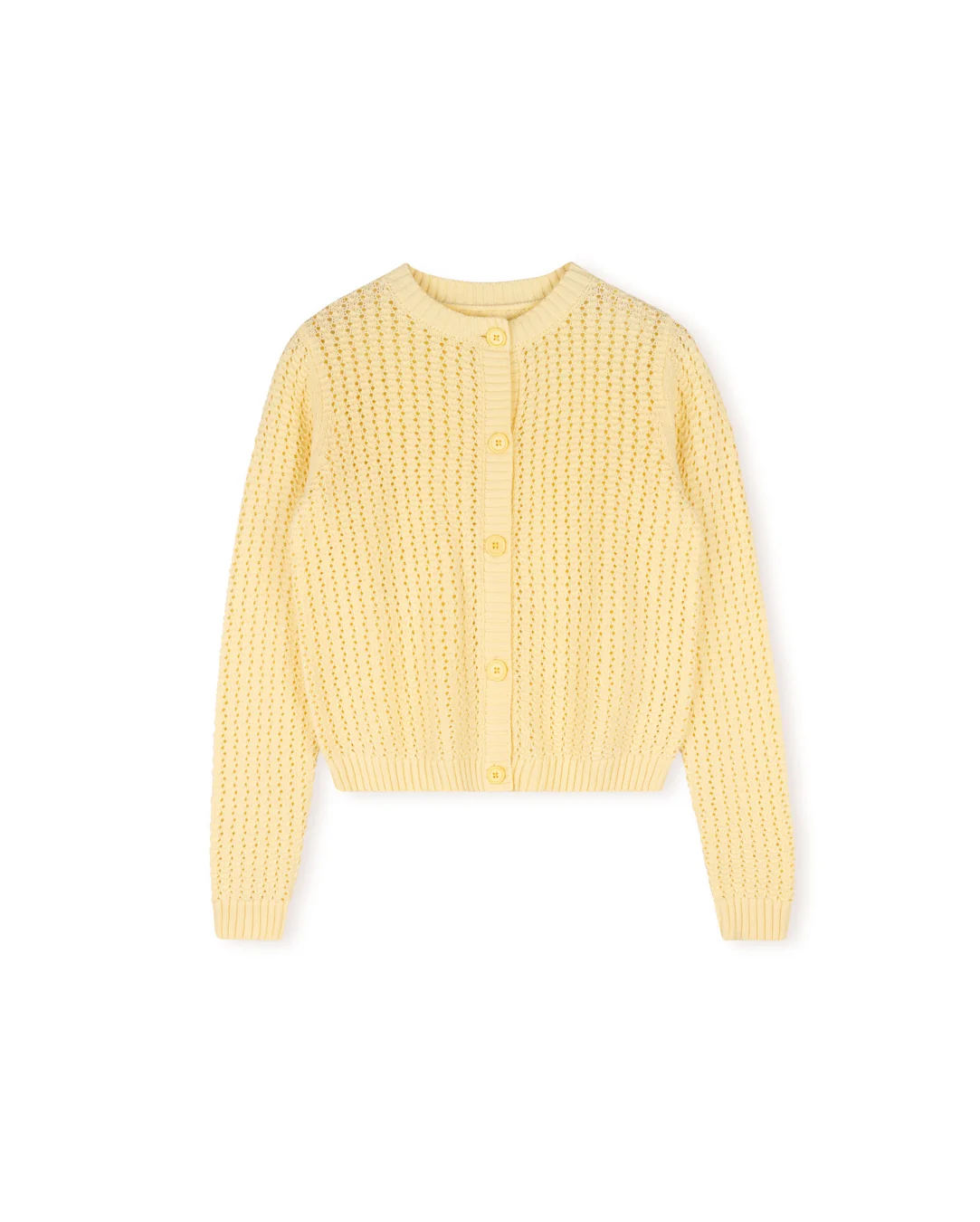 Open Knit Crop Cardigan - Image 2