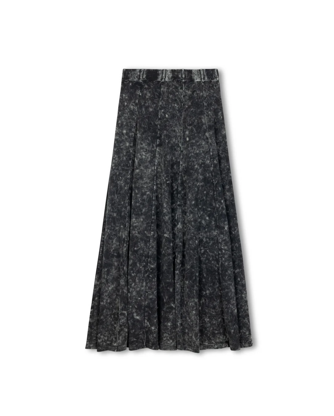 Paneled Midi Mineral Wash Skirt - Image 5