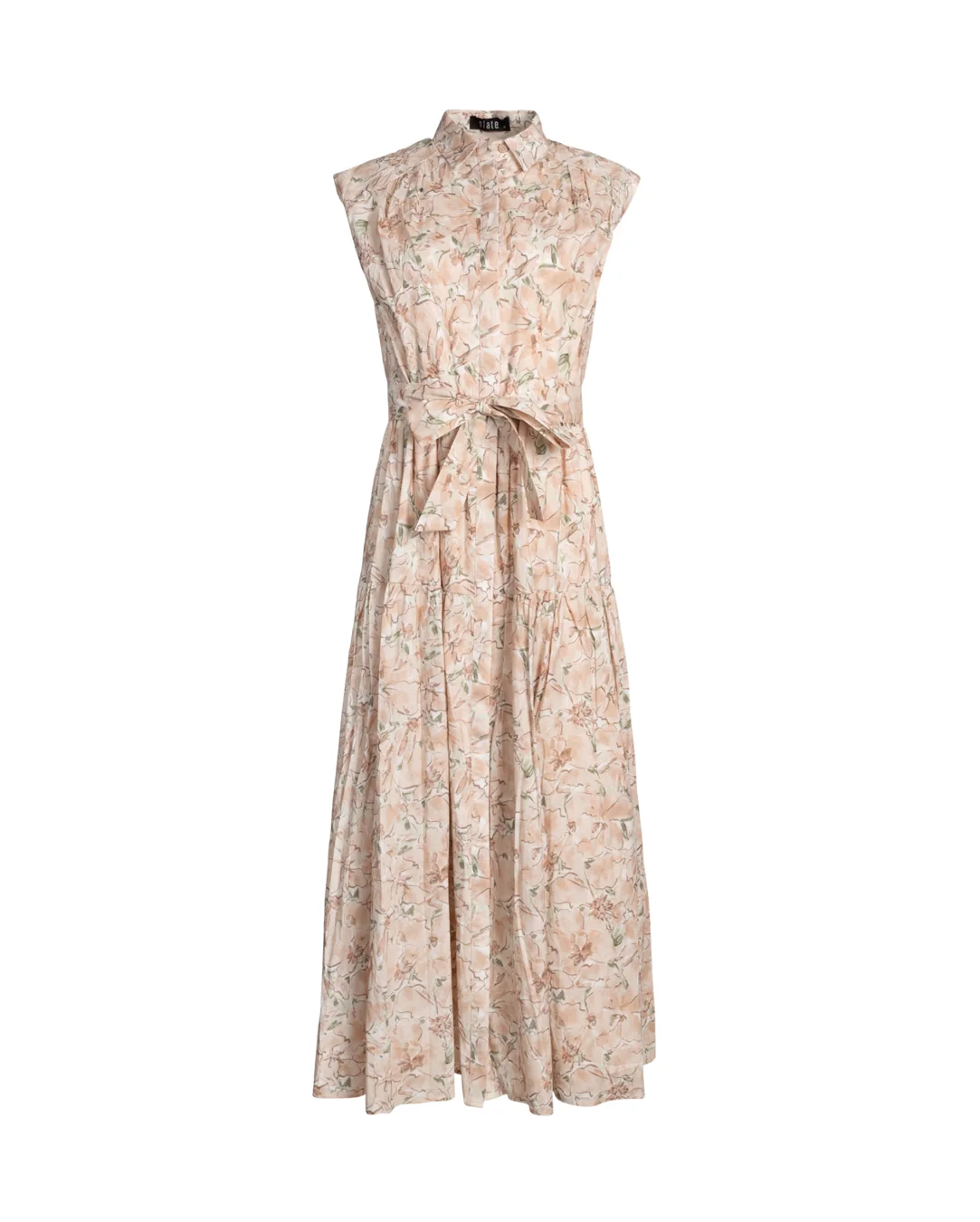Poplin Maxi Belt Shirt Dress