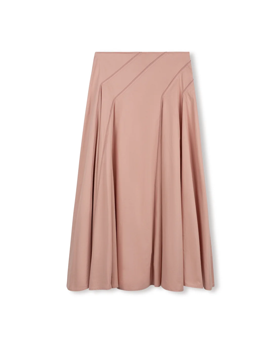 Poplin Stitched Detail Maxi Skirt - Image 7