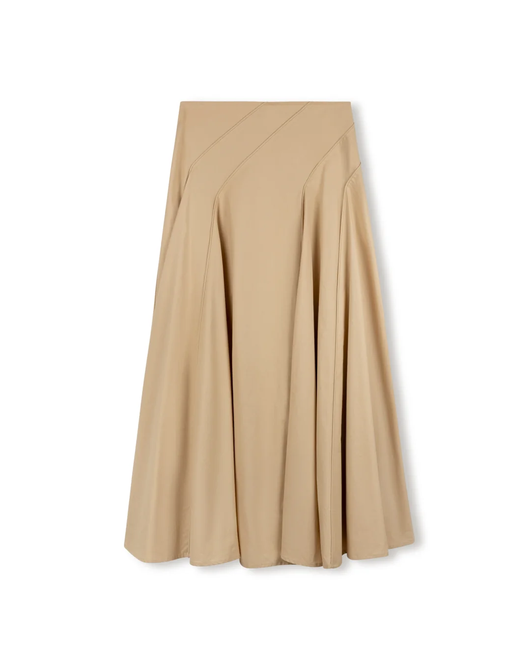 Poplin Stitched Detail Maxi Skirt - Image 9