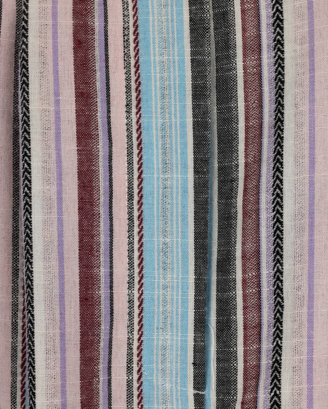 Poplin Stripe Maxi Pleat Skirt - Image 3