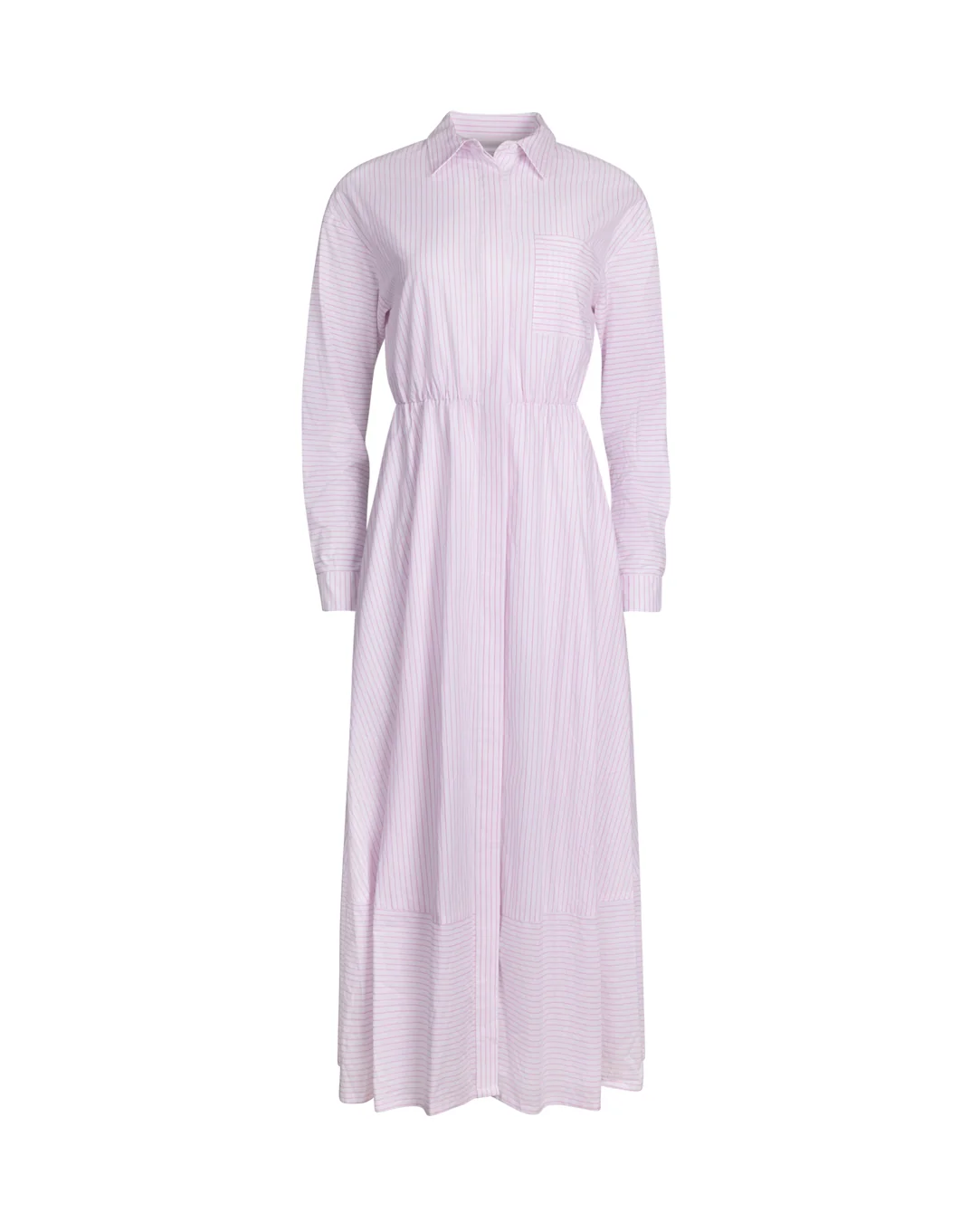 Poplin Striped Maxi Dress - Image 3