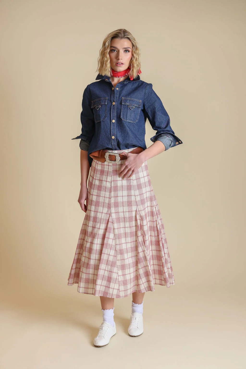 Printed Panel Skirt - Image 2