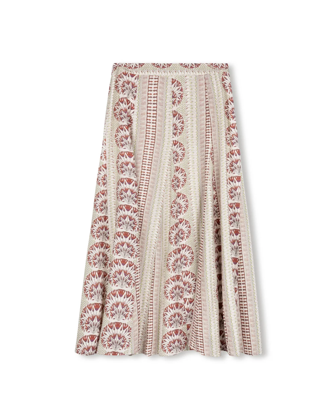 Printed Pleated Midi Skirt - Image 3