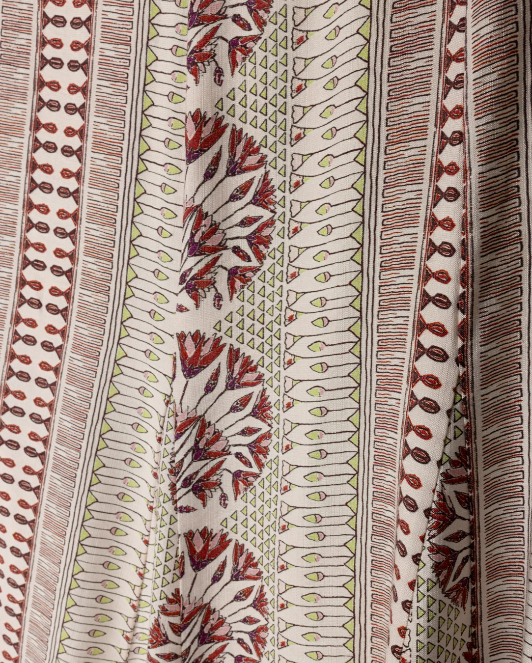 Printed Pleated Midi Skirt - Image 4