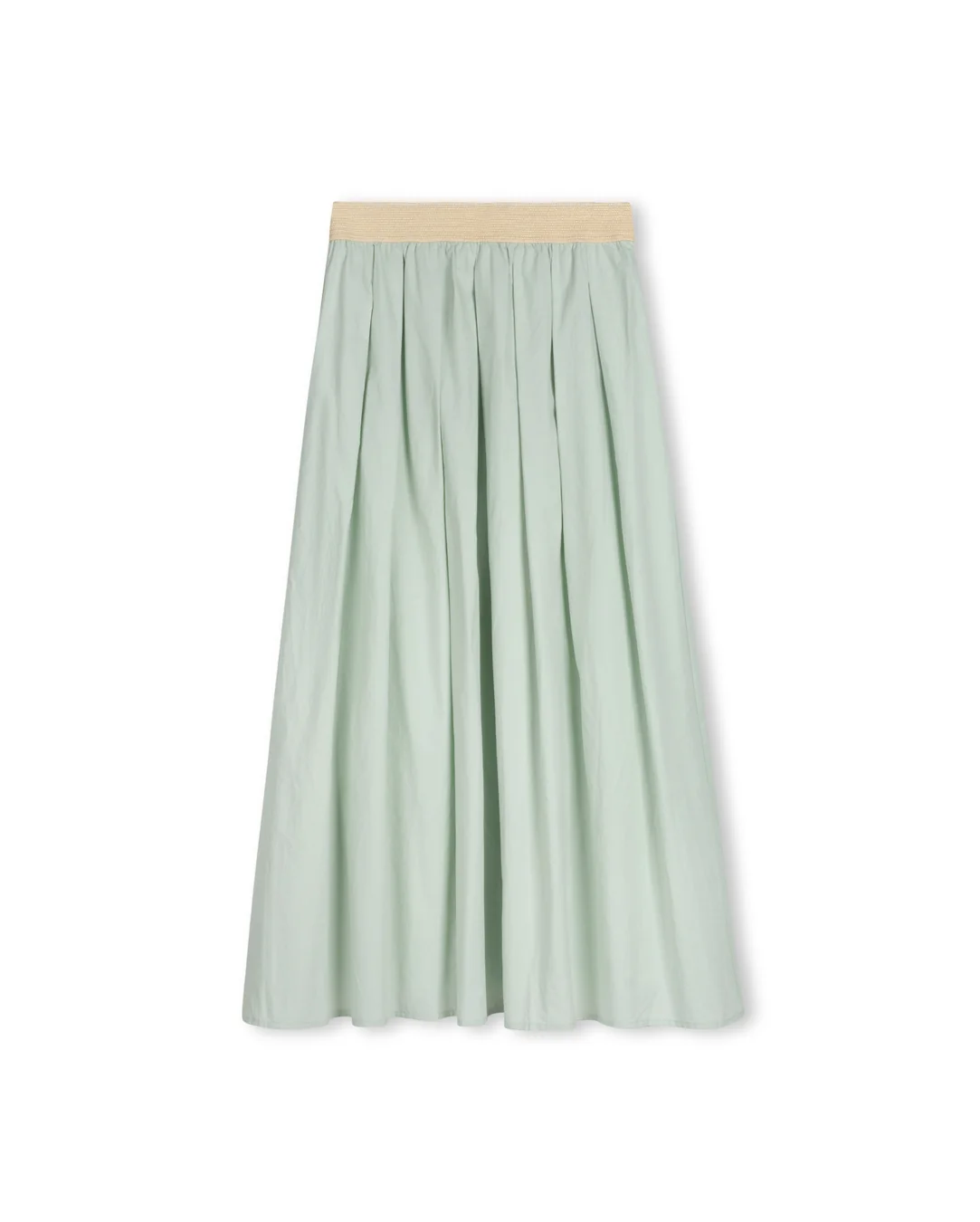 Raffia Waist Poplin Skirt - Image 8
