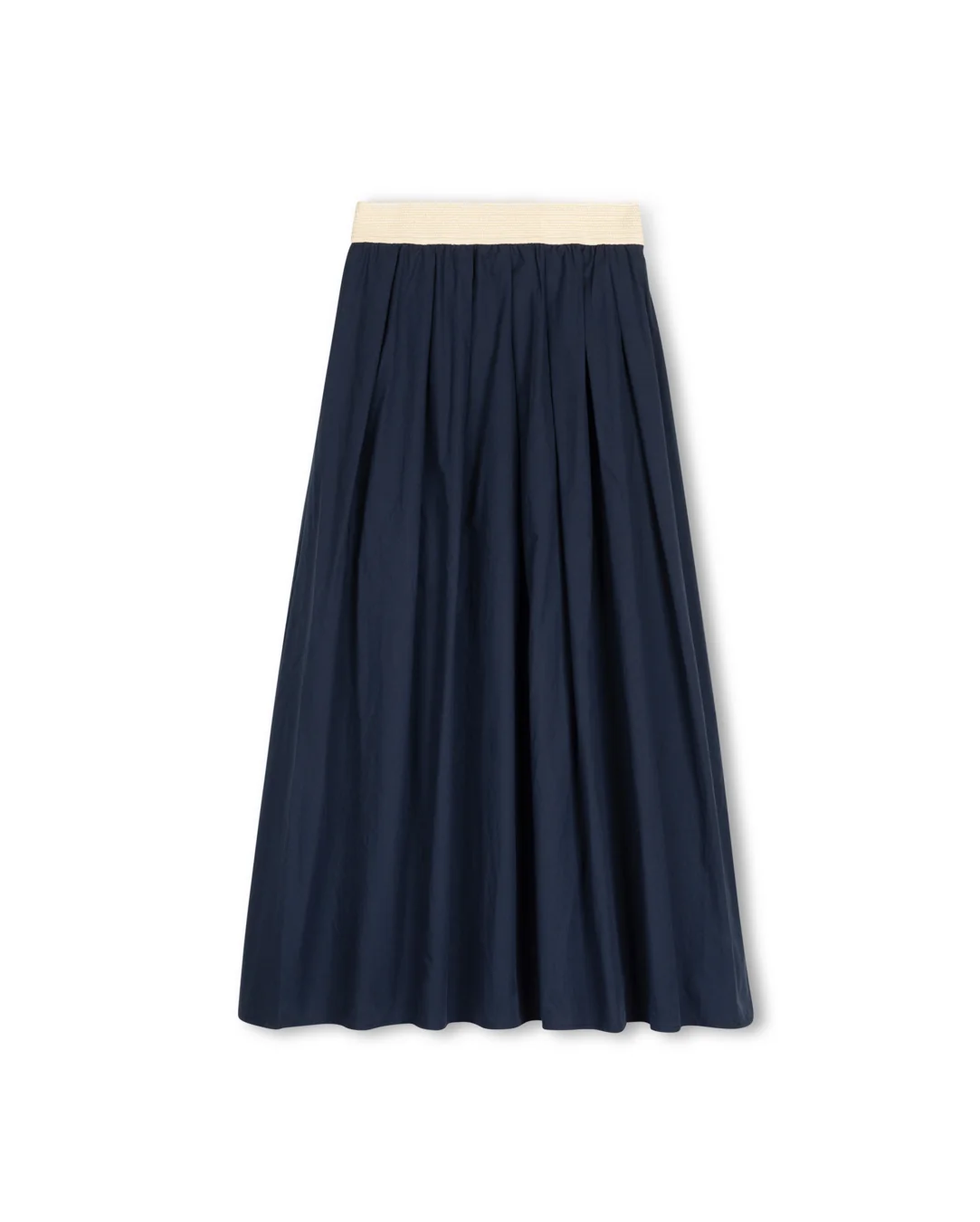 Raffia Waist Poplin Skirt - Image 9