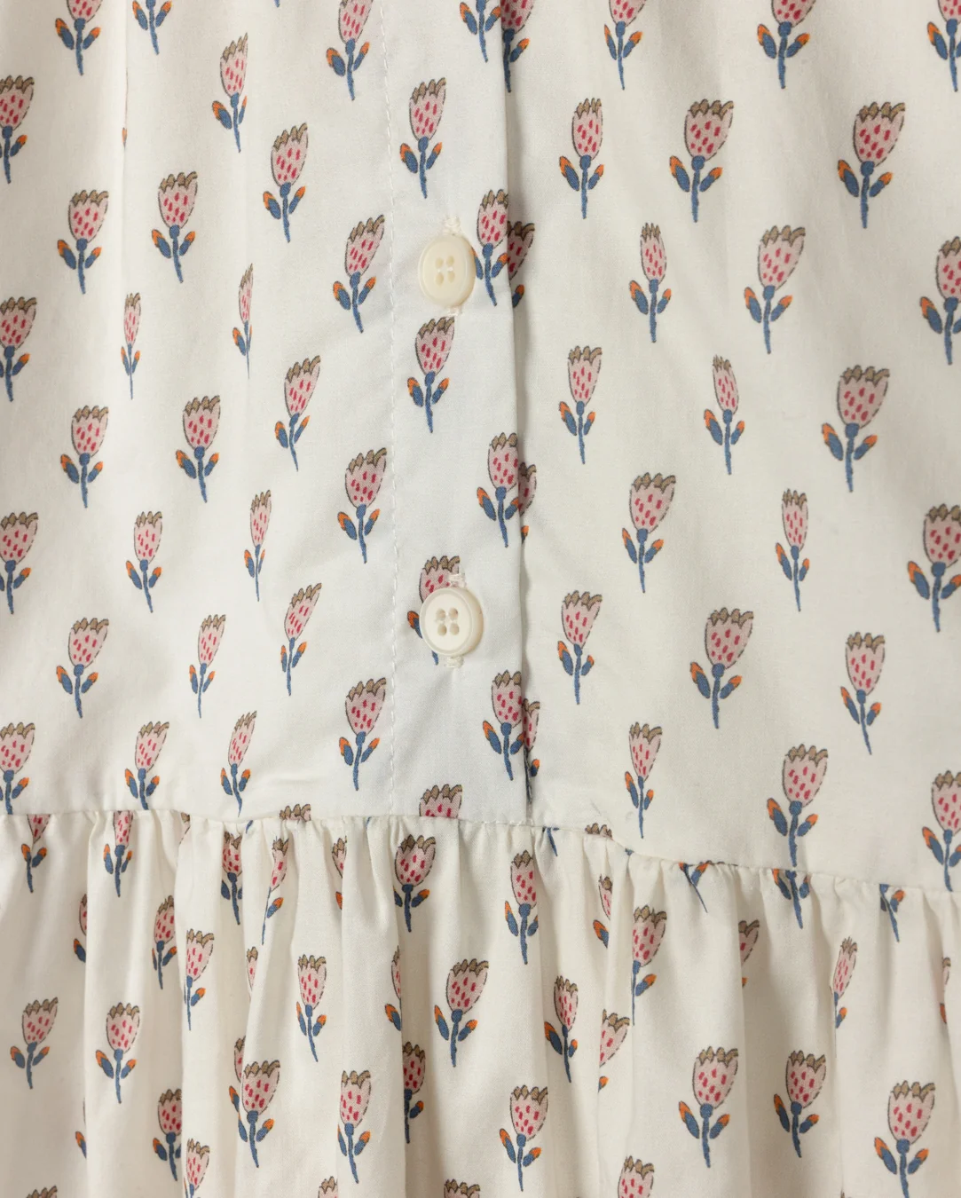 Rose Printed Bottom Tier Dress - Image 2