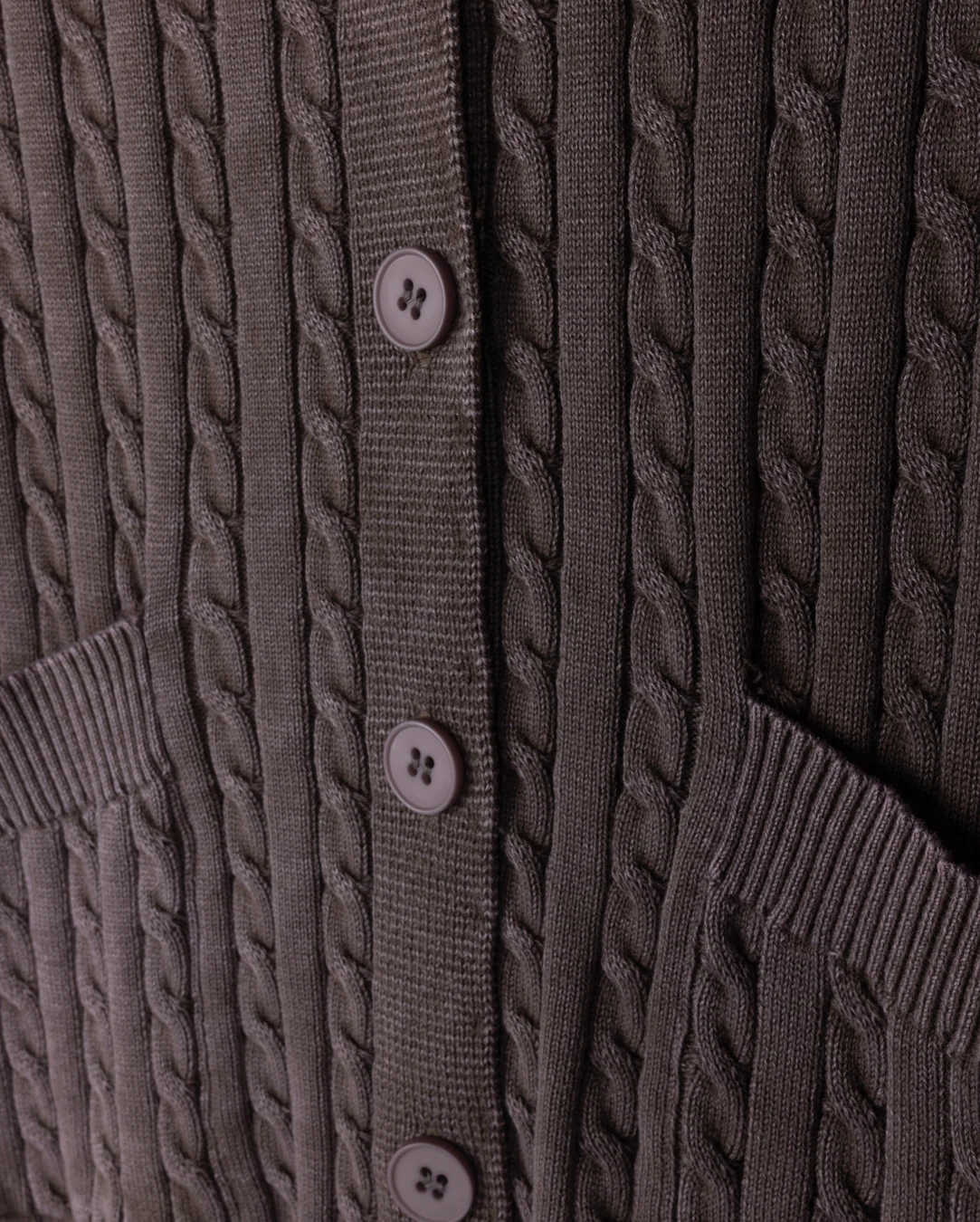 Rounded Collar Knit Cardigan - Image 2