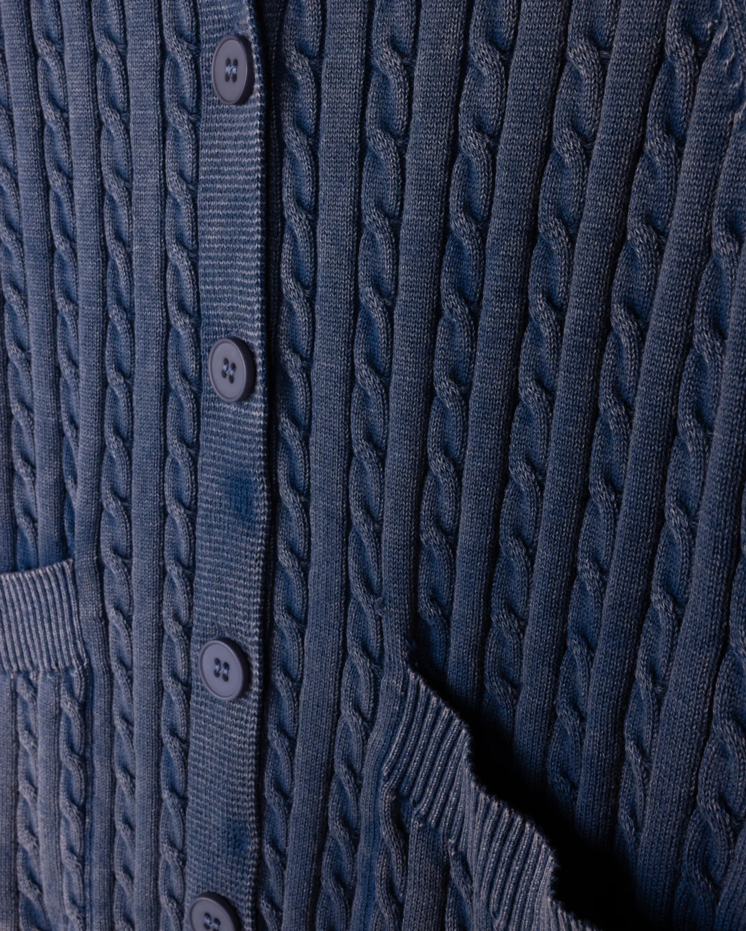 Rounded Collar Knit Cardigan - Image 4