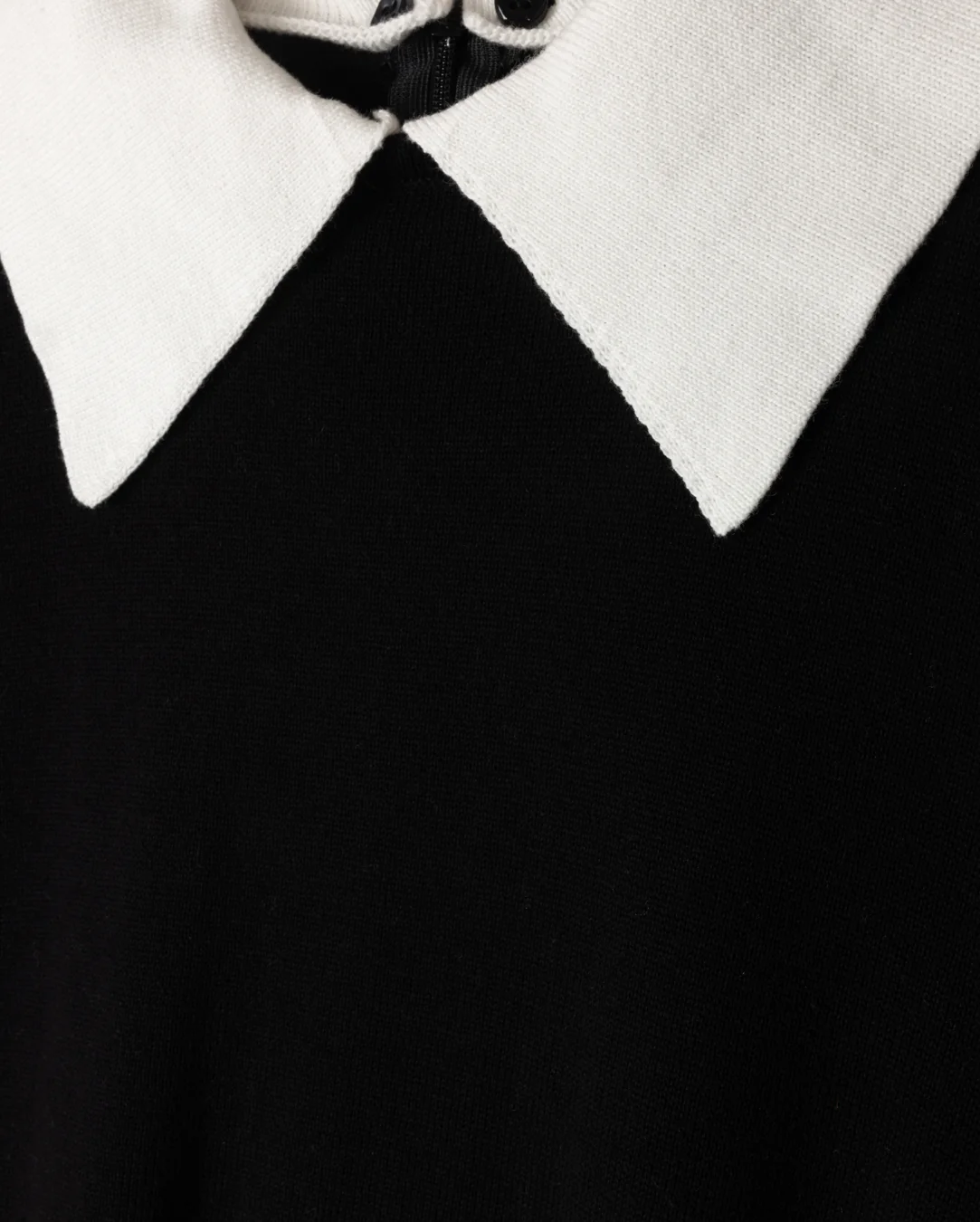 Silk Knit Collar Top - Image 4