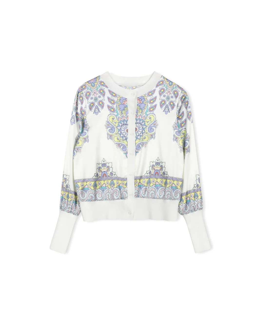 Silk Printed  Cardigan