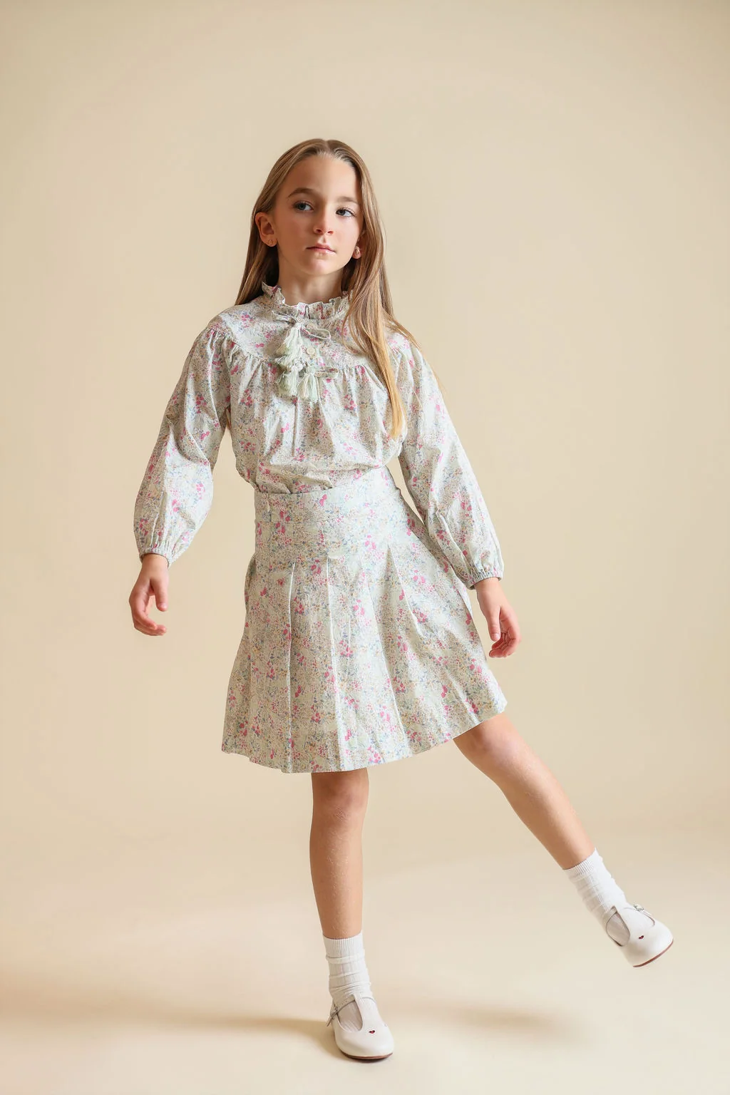 Slater Ruffle Neck Floral Blouse - Image 3