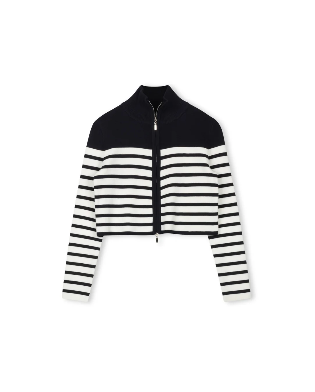 Stripe Zipper Cardigan - Image 3
