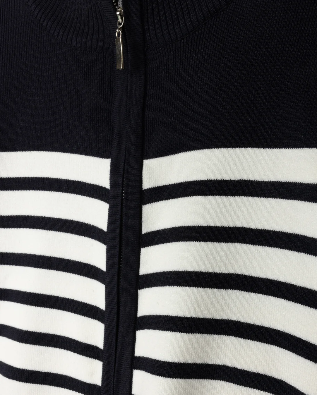 Stripe Zipper Cardigan - Image 4