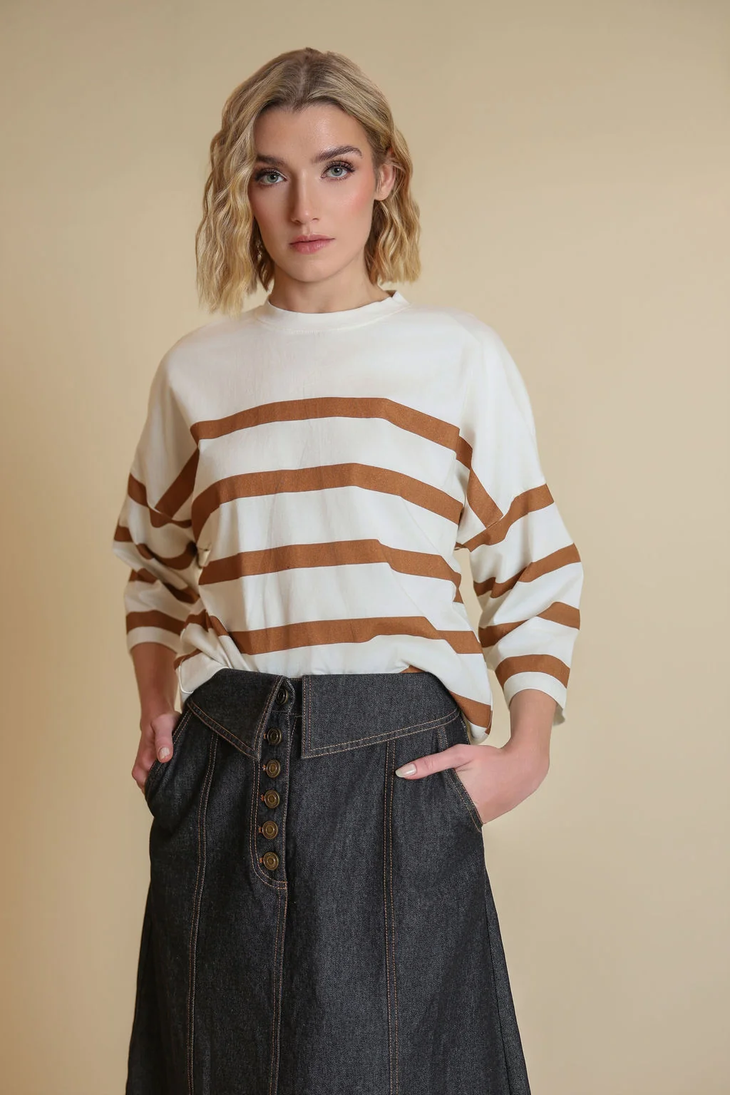 Striped Dolman Top - Image 3