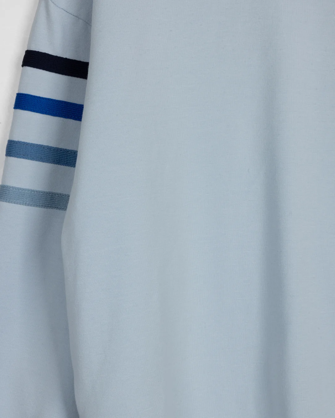 Striped Sleeve Detail T-shirt - Image 7