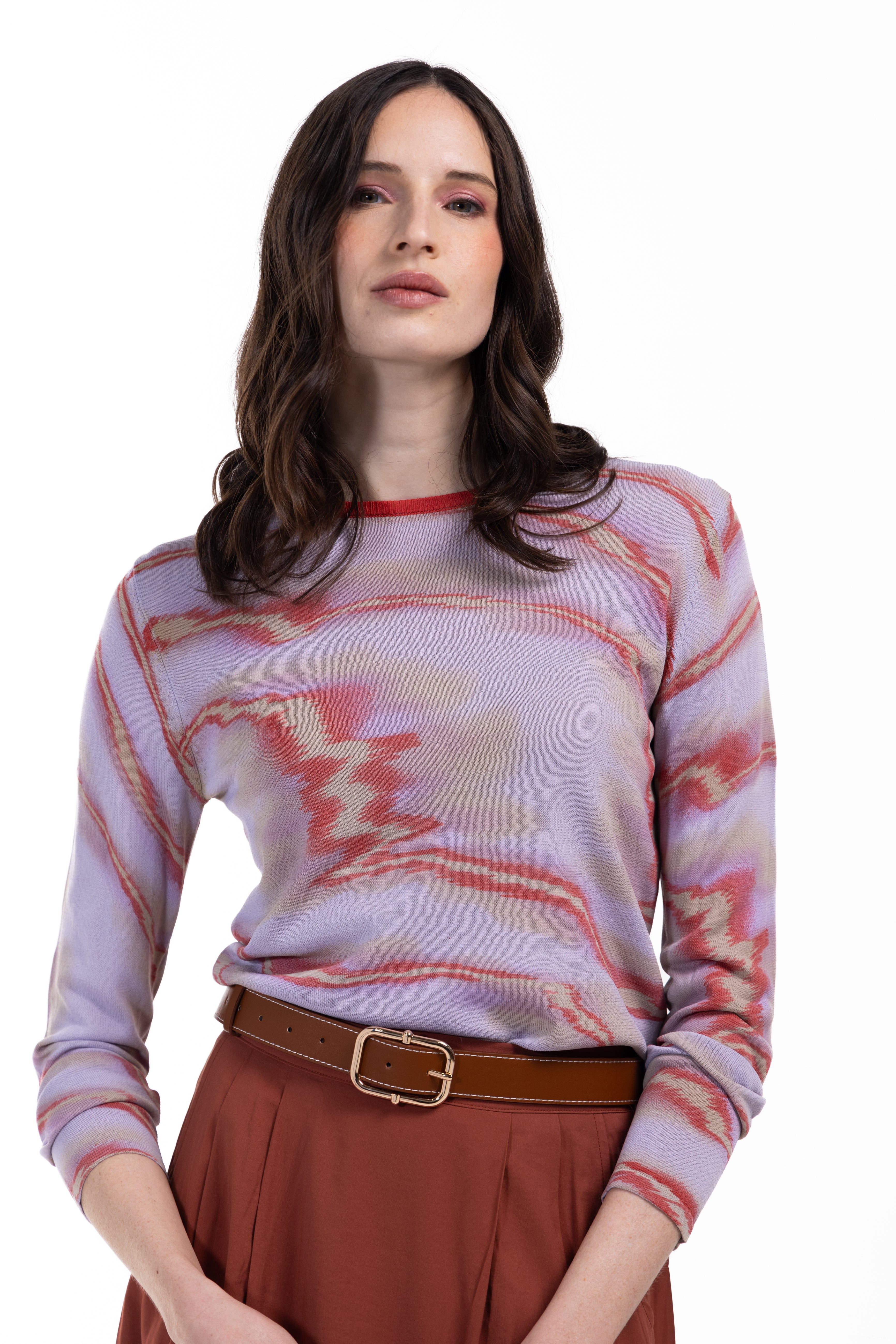Swirl Print Sweater - Image 2