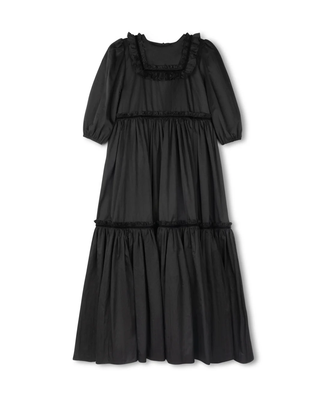 Taffeta Tiered Ankle Gown - Image 3