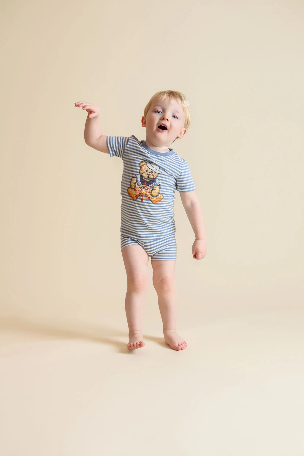 Teddy Bear Striped T-shirt Set - Image 3