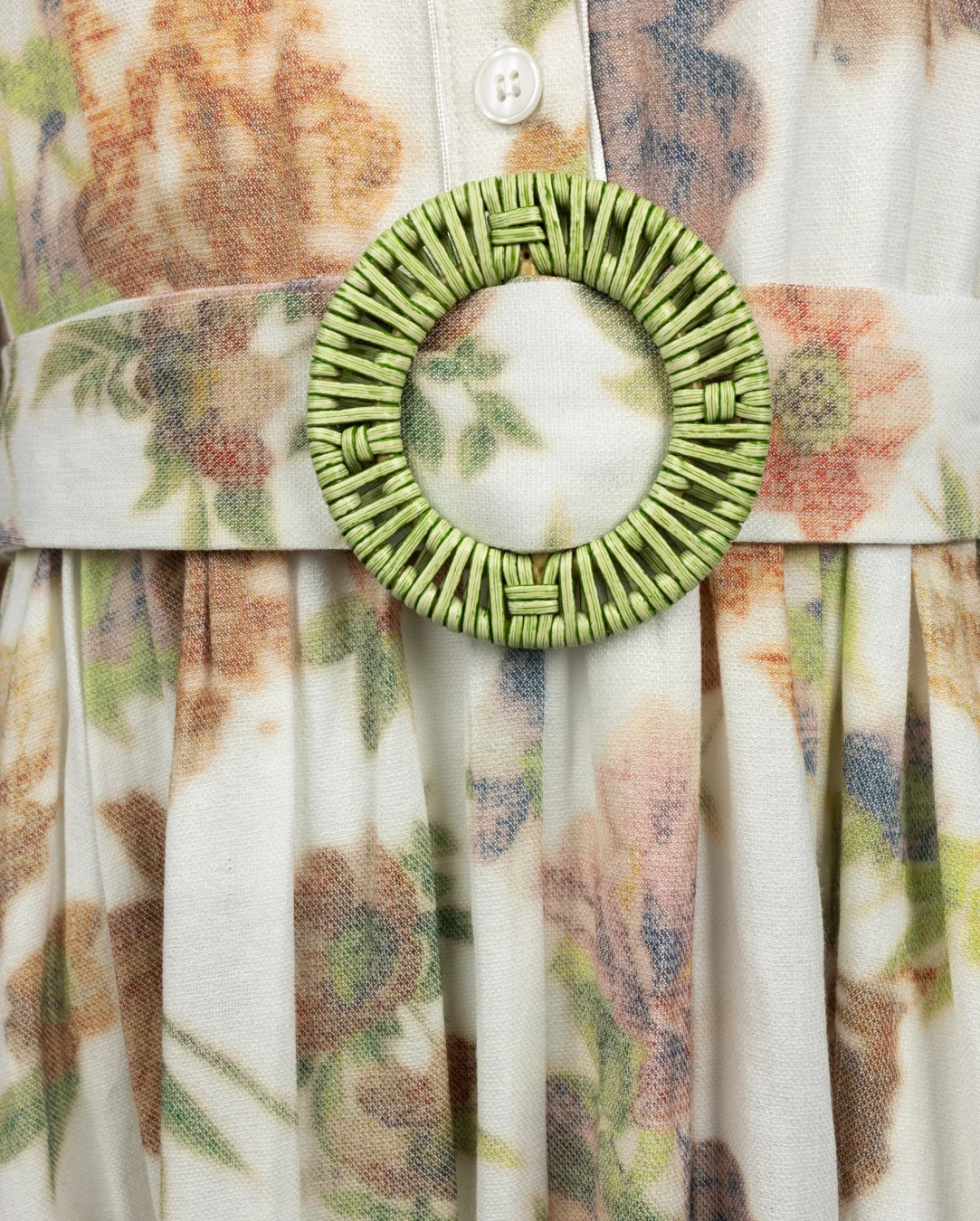 Thin Poplin Floral Dress - Image 2