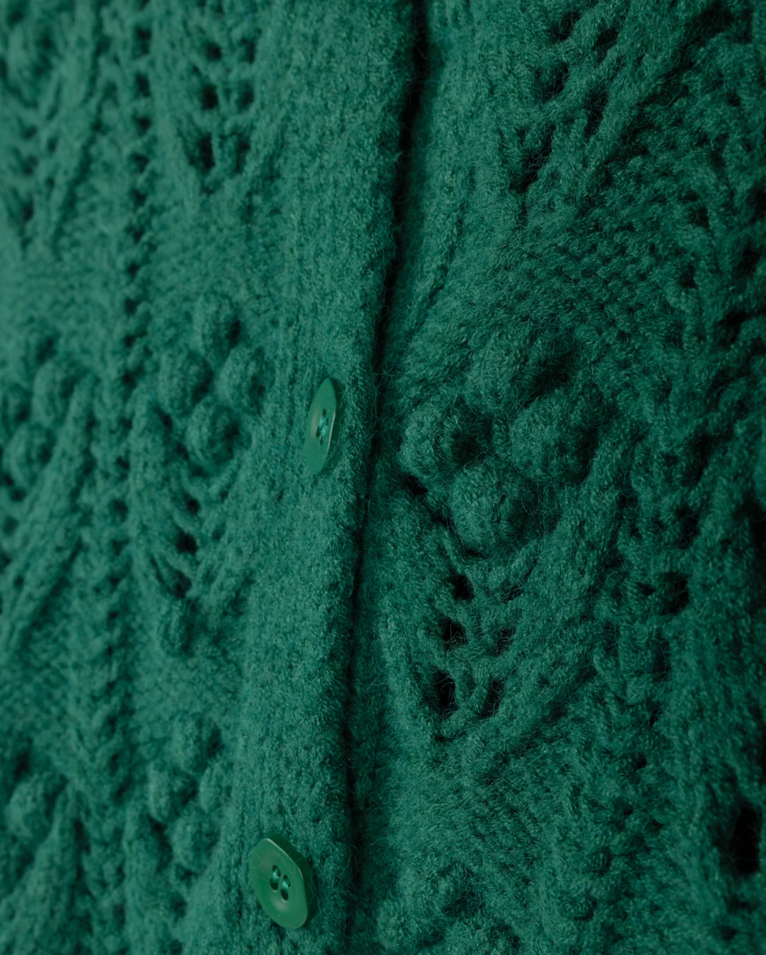 V-Neck Bubble Flower Cardigan - Image 4