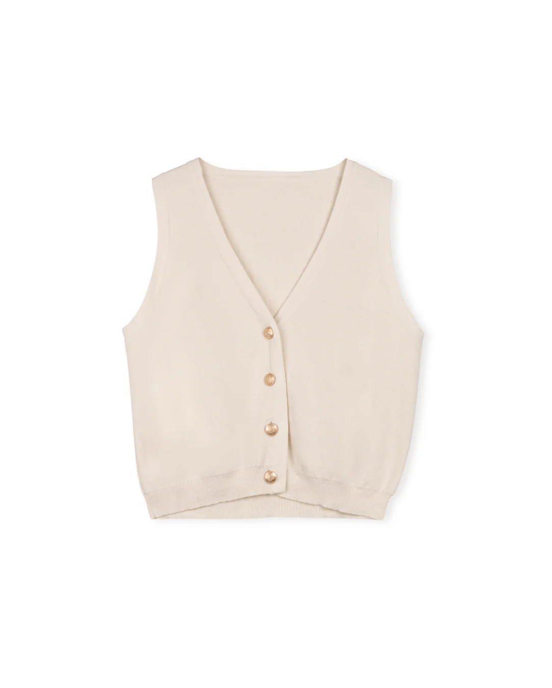 V-Neck Knit Vest