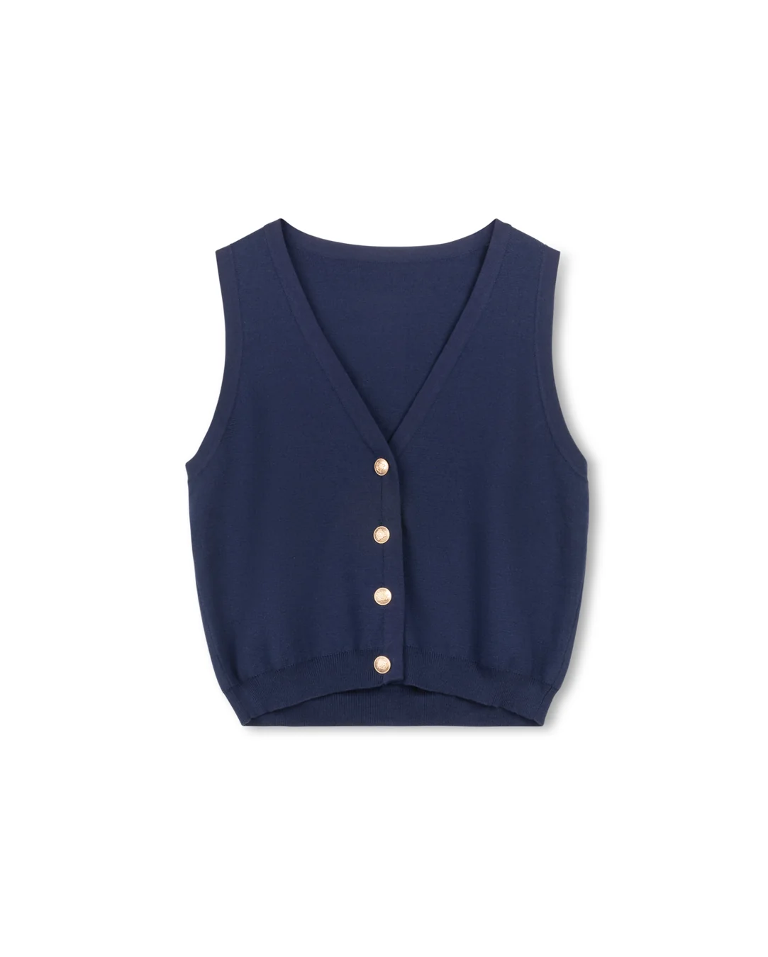 V-Neck Knit Vest - Image 3