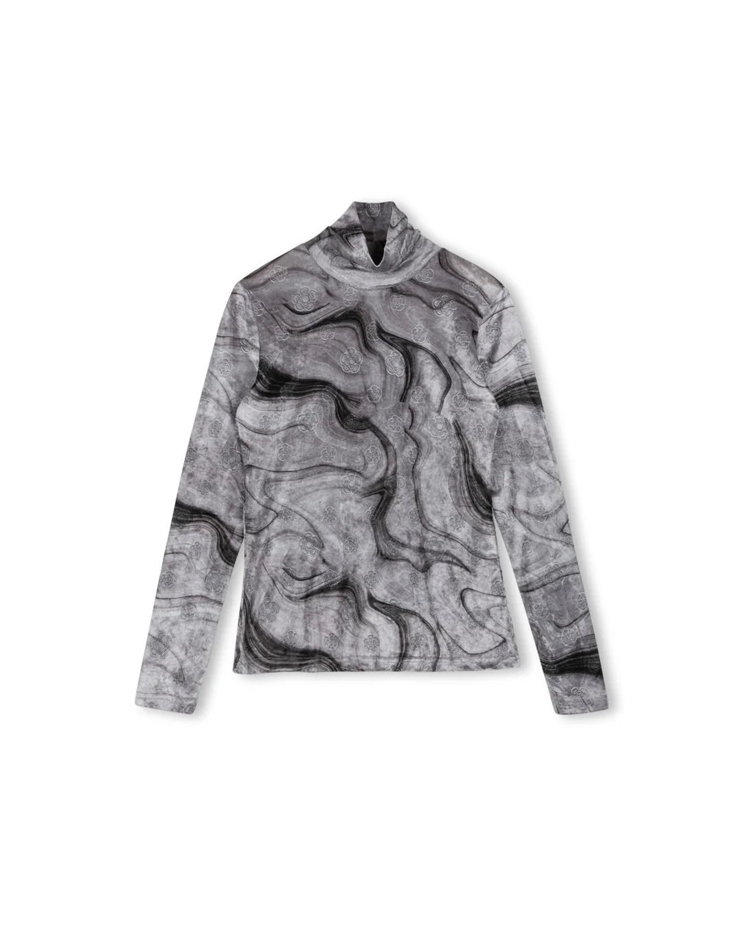 Velour Fitted Turtleneck - Image 5