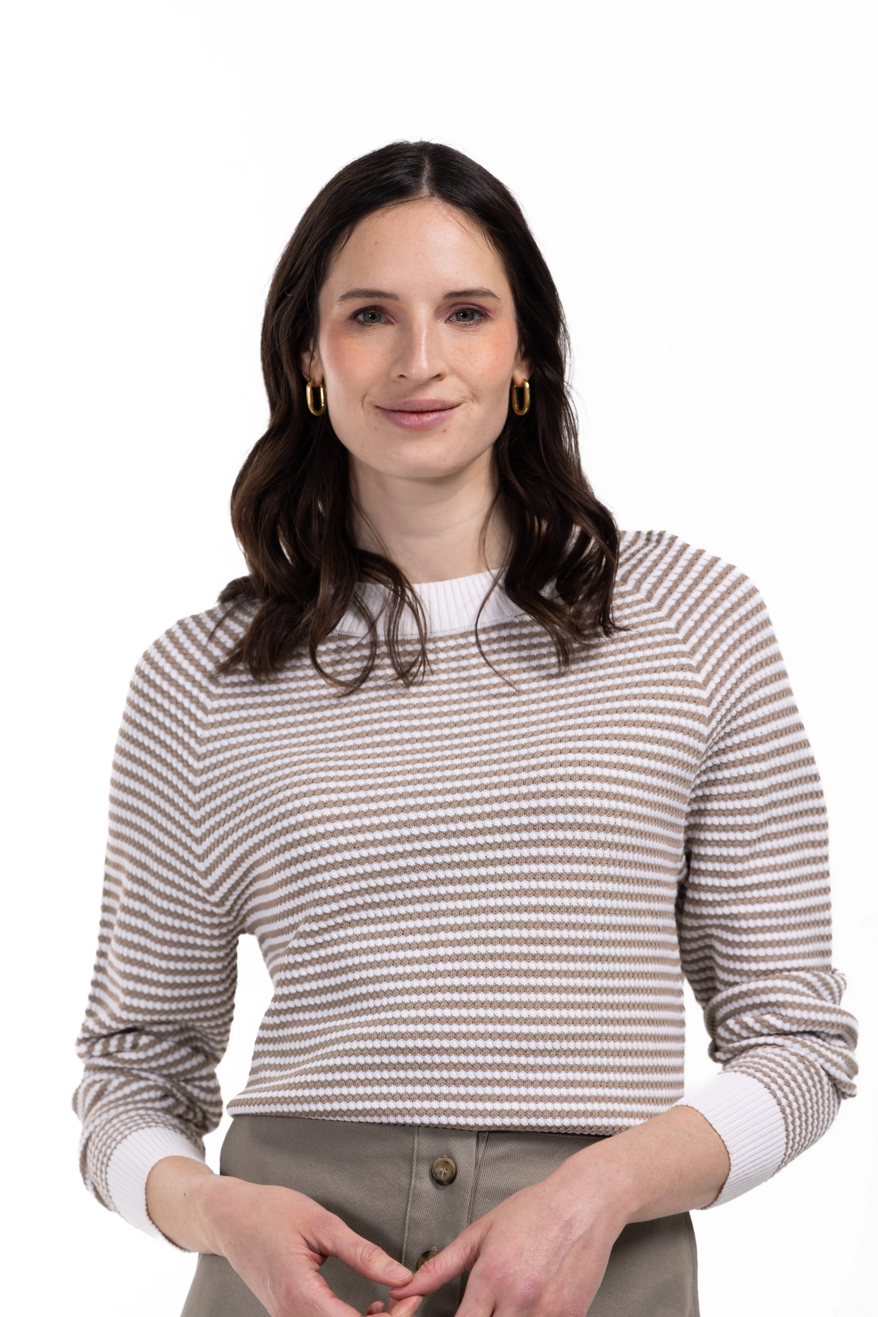 Waffle Knit Stripe Top - Image 4